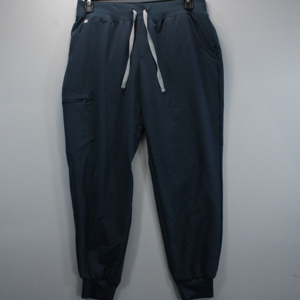 Figs Technical Collection Navy Blue Jogger Scrub Pants L/P Activewear Nursing